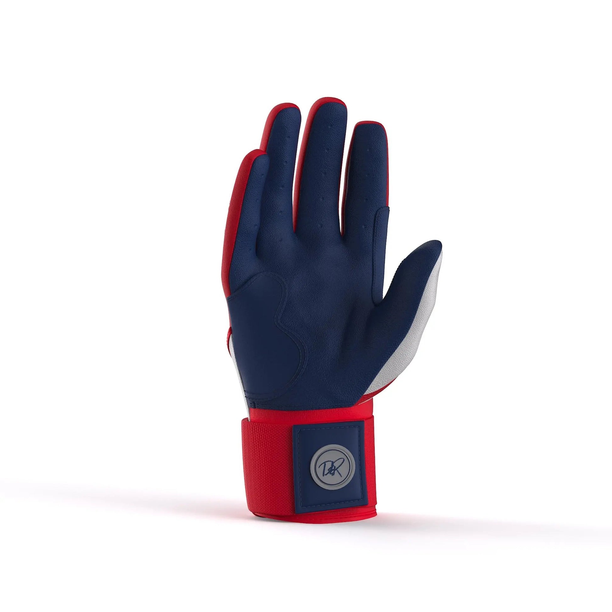 Drip & Rip™ "Baller" Series Premium Leather Long Cuff Batting Glove Flags - Drip & Rip
