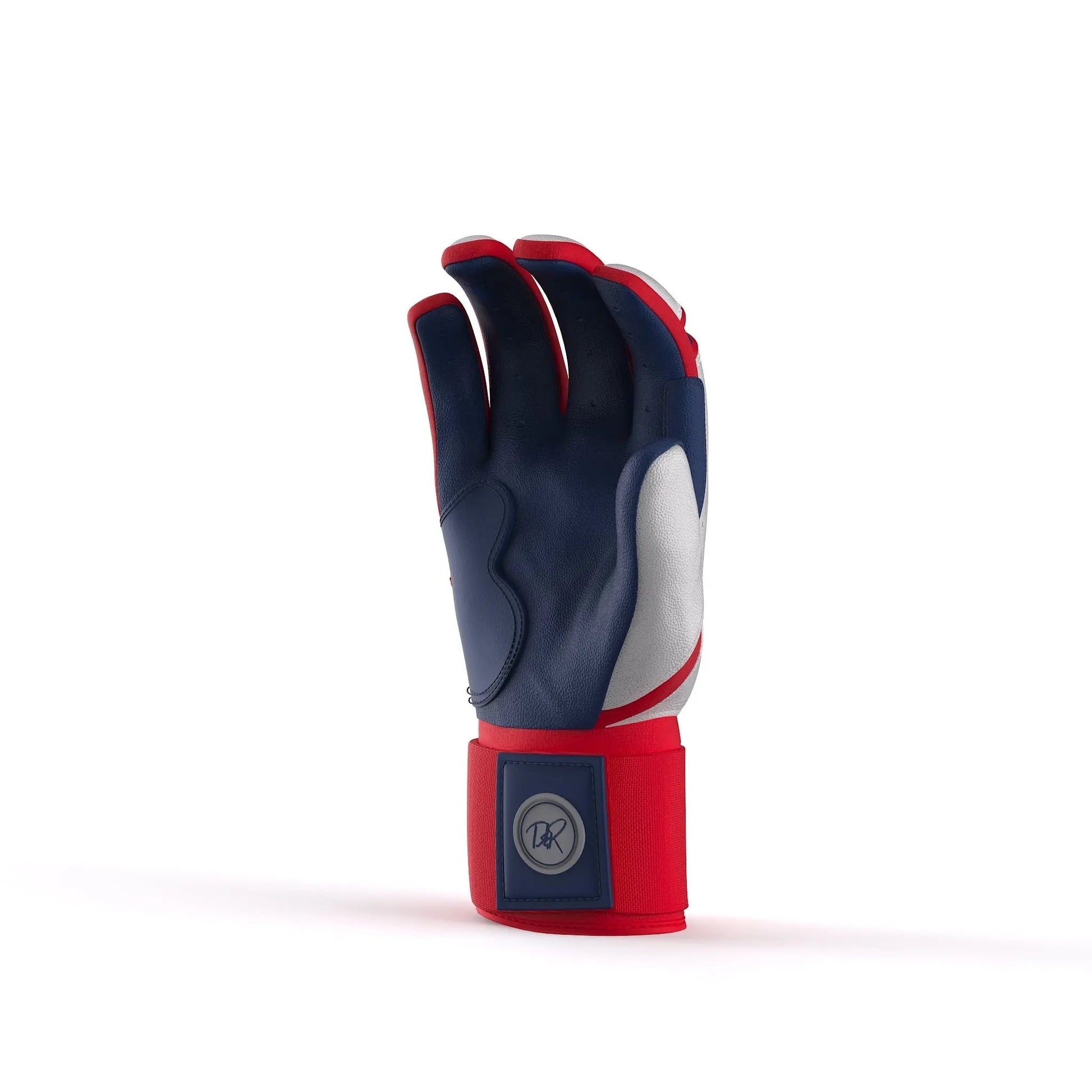 Drip & Rip™ "Baller" Series Premium Leather Long Cuff Batting Glove Flags - Drip & Rip