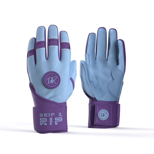 Drip & Rip™ "Baller" Series Premium Leather Long Cuff Batting Glove Mint Condition - Drip & Rip