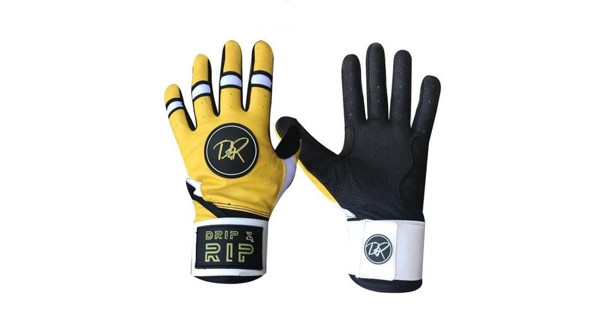 Boost Your Game with Durable Long Cuff Premium Batting Gloves - Drip & Rip