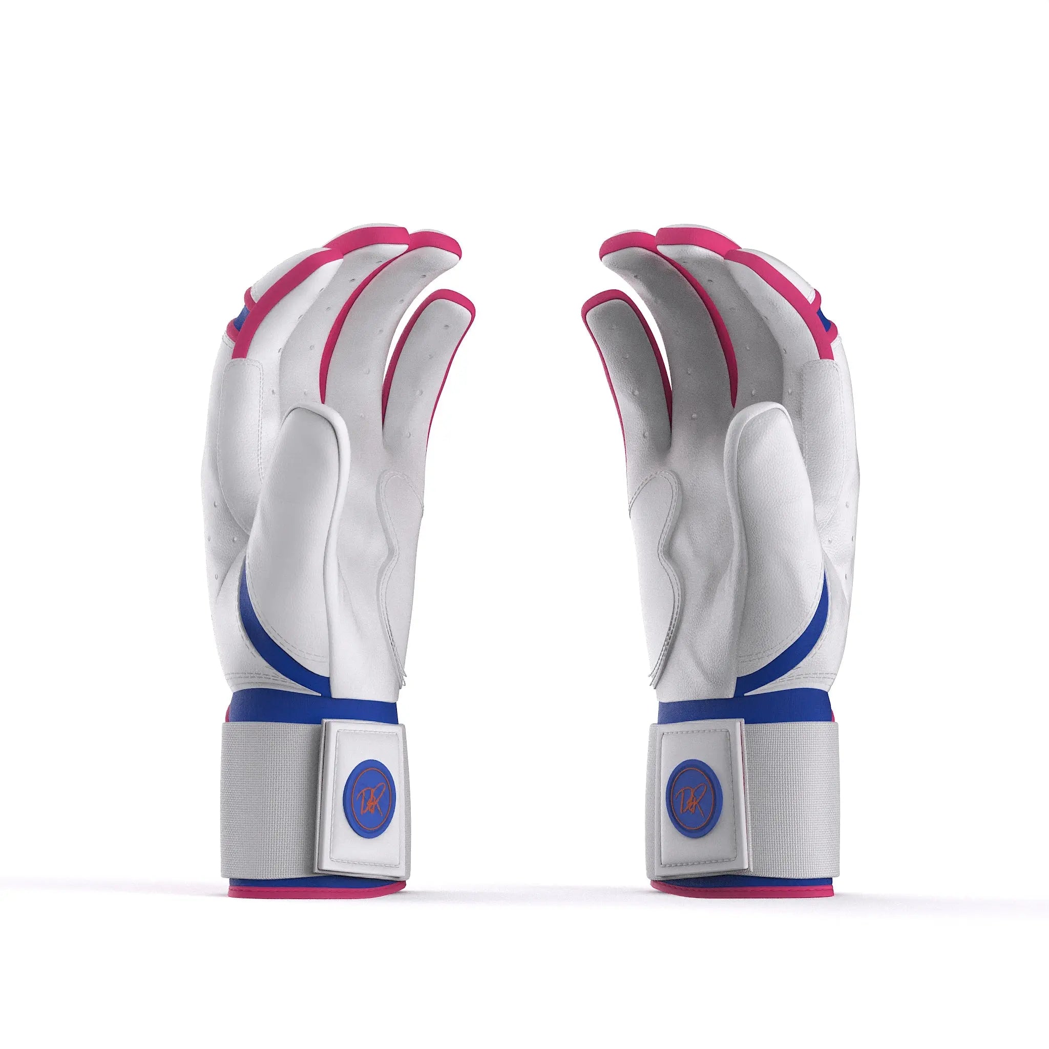 Drip & Rip™ 'Baller' Series Premium Leather Long Cuff Batting Glove South Beach Smoke