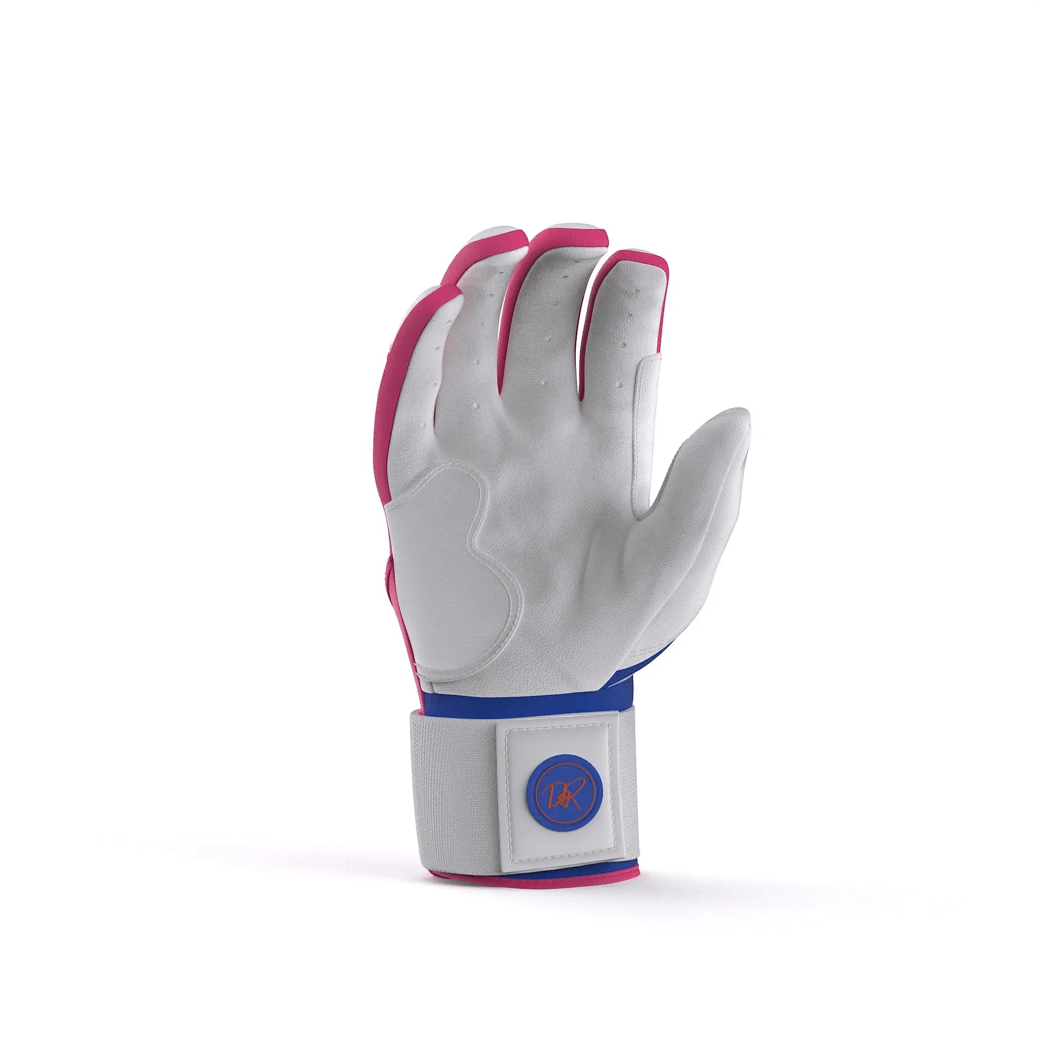 Drip & Rip™ 'Baller' Series Premium Leather Long Cuff Batting Glove South Beach Smoke