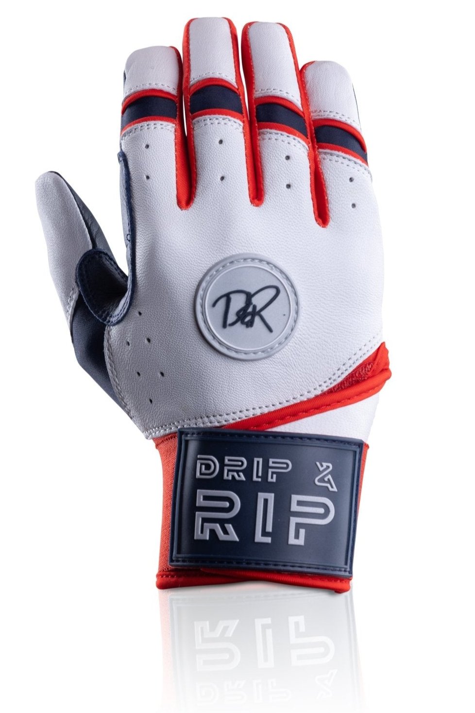 Drip & Rip "Baller" Series Long Cuff Batting Glove Flags - Drip & Rip