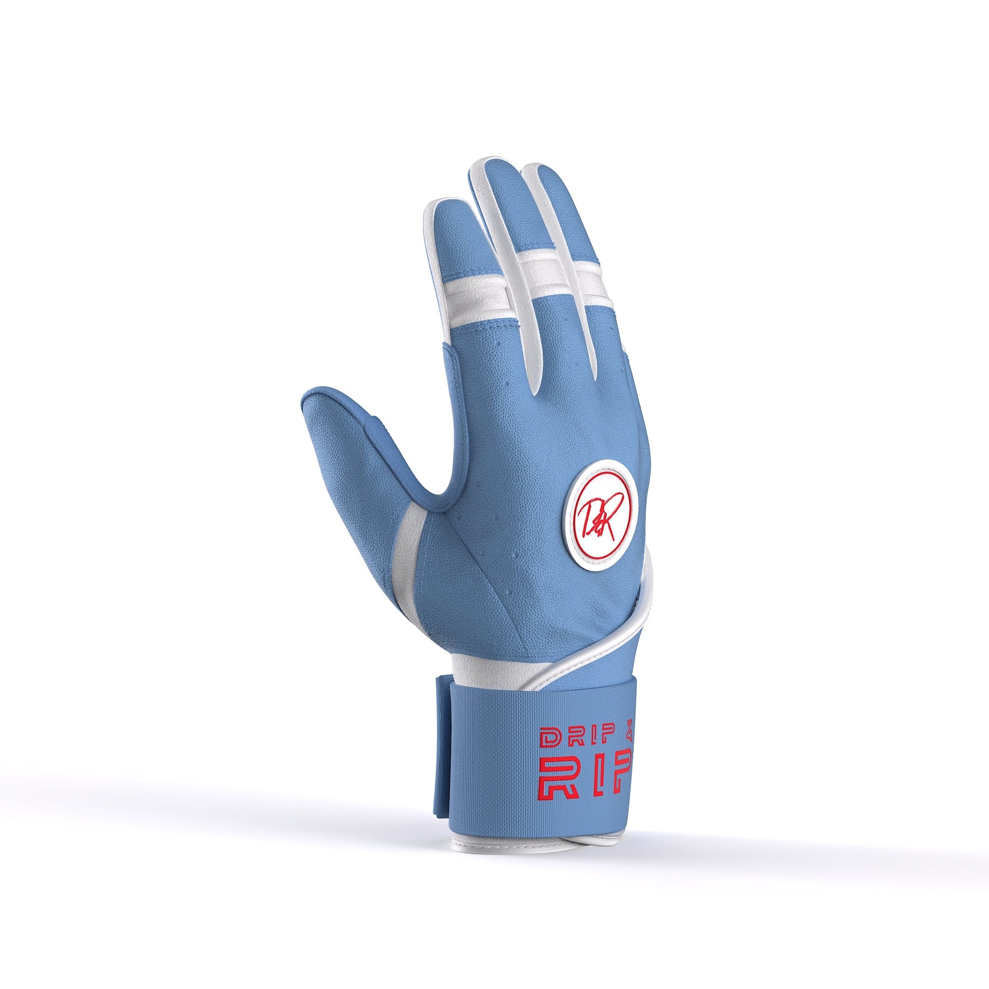 Drip & Rip™ "Baller" Series Premium Leather Long Cuff Batting Glove Cotton Candy - Drip & Rip
