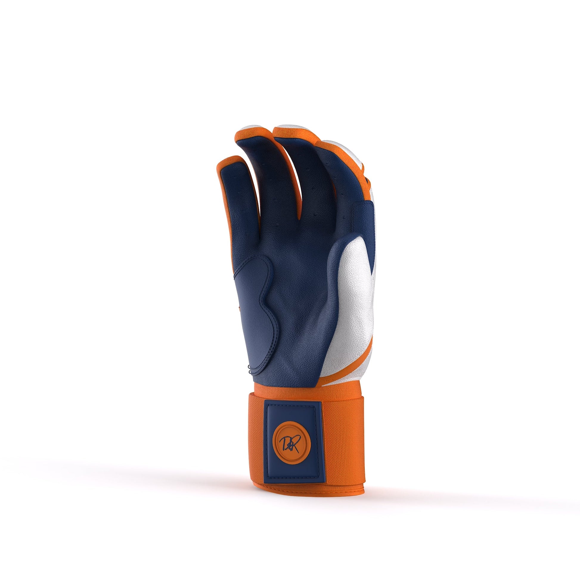 Drip & Rip™ "Baller" Series Premium Leather Long Cuff Batting Glove Freezer Burn - Drip & Rip