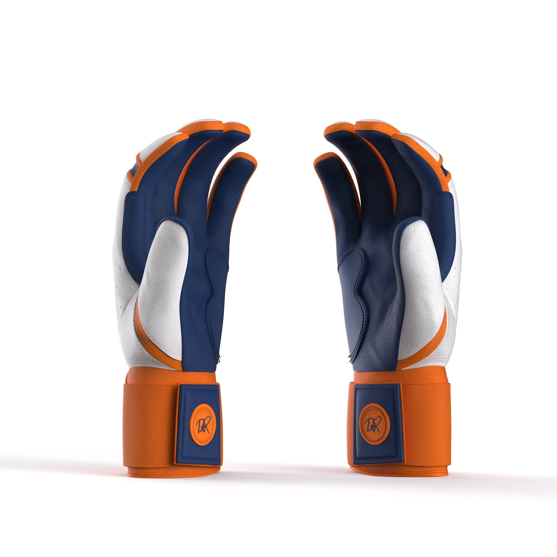 Drip & Rip™ "Baller" Series Premium Leather Long Cuff Batting Glove Freezer Burn - Drip & Rip