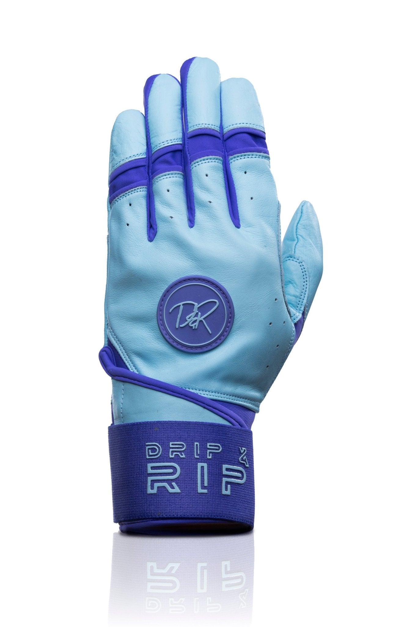 Drip & Rip™ "Baller" Series Premium Leather Long Cuff Batting Glove Mint Condition - Drip & Rip