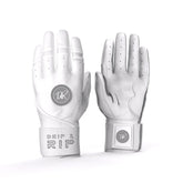 Drip & Rip™ "Baller" Series Premium Leather Long Cuff Batting Glove Specter - Drip & Rip