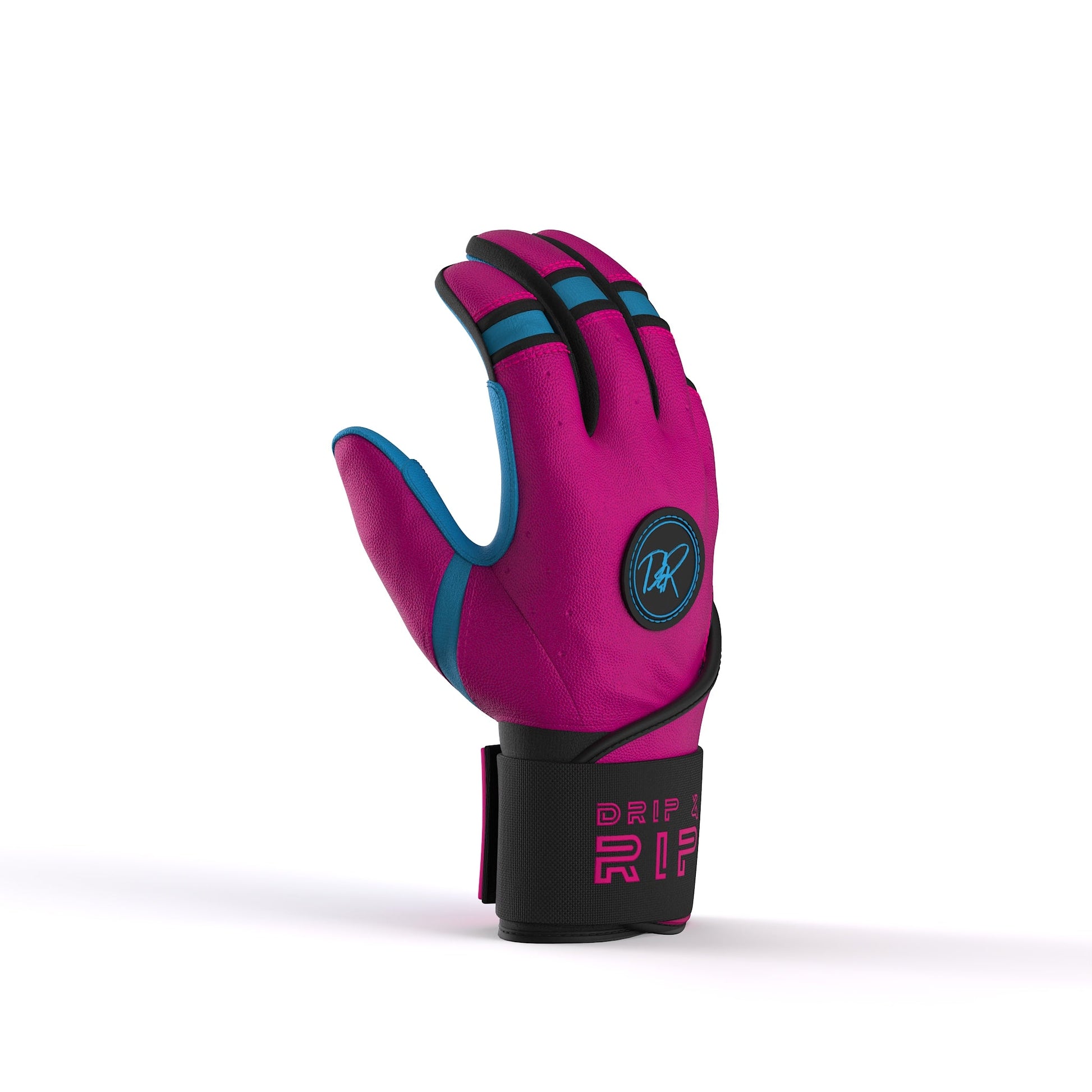 Drip & Rip™ "Baller" Series Premium Leather Long Cuff Batting Glove Vice Vice Baby - Drip & Rip