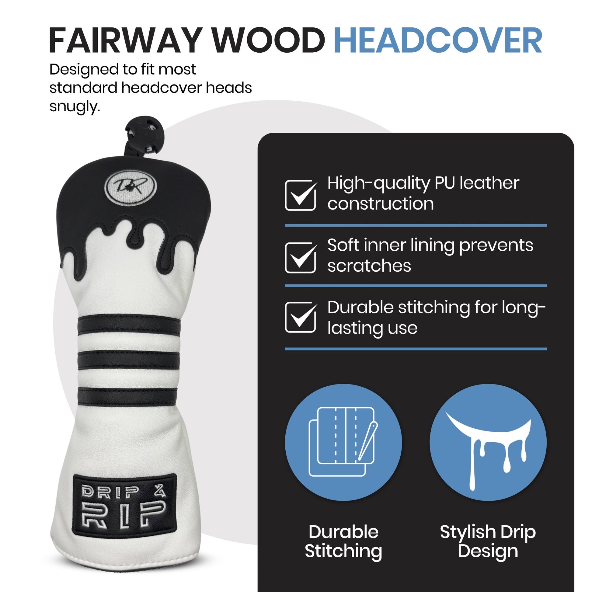 Drip & Rip™ Bomber Series Specter Fairway Wood Headcover - Drip & Rip