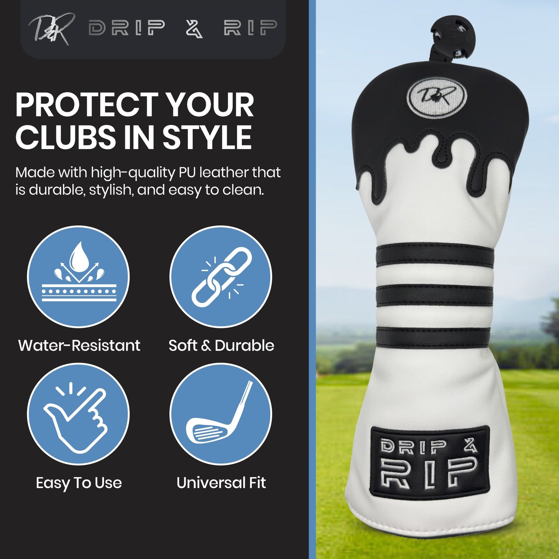 Drip & Rip™ Bomber Series Specter Fairway Wood Headcover - Drip & Rip