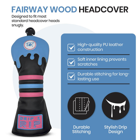 Drip & Rip™ Bomber Series Vice Vice Baby Fairway Wood Headcover - Drip & Rip