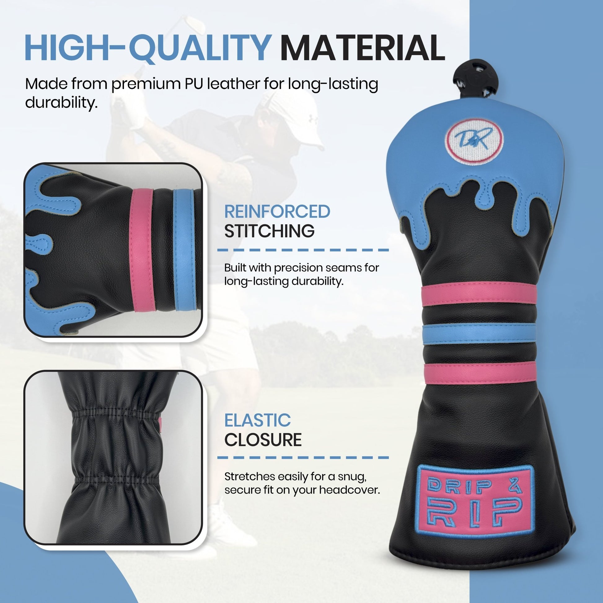 Drip & Rip™ Bomber Series Vice Vice Baby Fairway Wood Headcover - Drip & Rip
