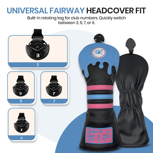 Drip & Rip™ Bomber Series Vice Vice Baby Fairway Wood Headcover - Drip & Rip