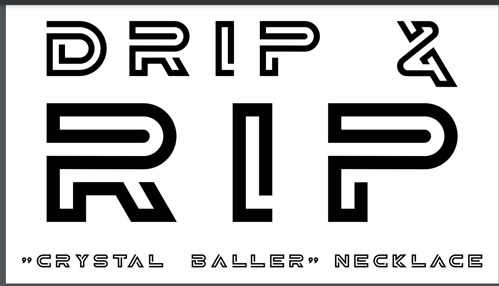 Drip & Rip™ Crystal Baller Danger Zone Necklace - Drip & Rip