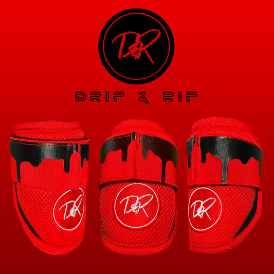 Drip & Rip Premium Baseball Elbow Guard Youth Model - Magma - Drip & Rip