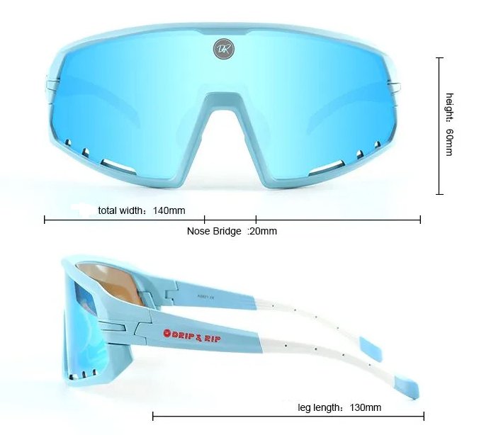 Drip & Rip Vibe Series Baseball and Softball Sunglasses - Cotton Candy - Drip & Rip