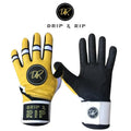 Drip & Rip Premium Long Cuff Batting Glove Danger Zone - Drip & Rip